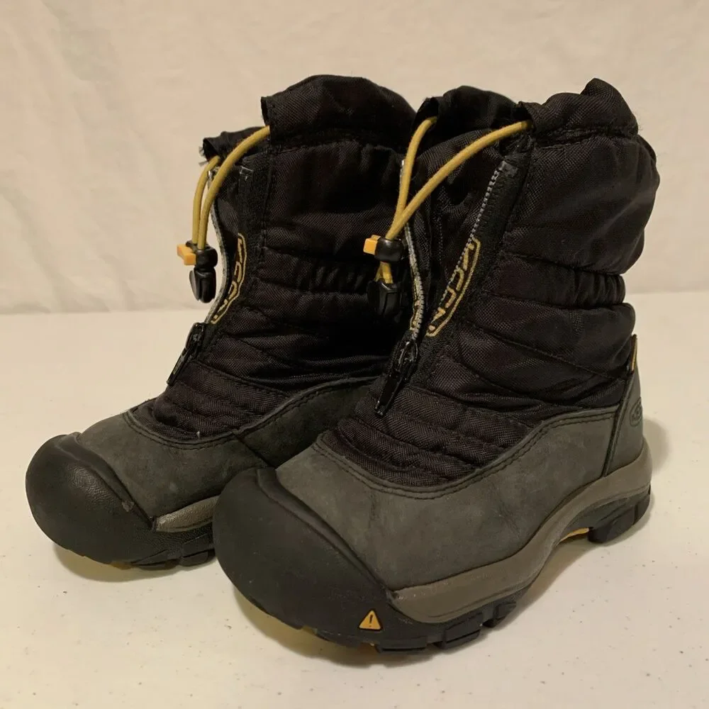 Keen Toddler Waterproof Snow Boot 10Y Black Outdoor Farm
